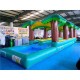 Hawaiian Slip And Slide With Inflatable Pool